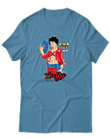 T-Shirt Αντρικό - Luffy Hat - Color Thumbnail Τιρκουάζ