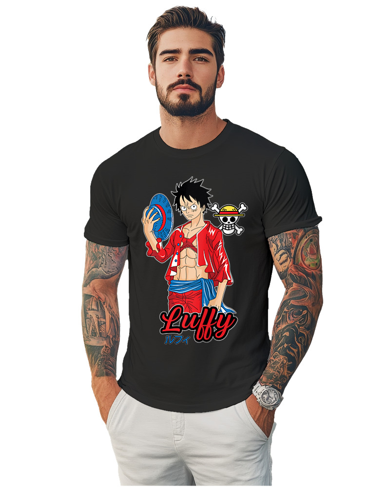 T-Shirt Unisex - Luffy Hat - Image 1