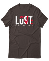 T-Shirt Αντρικό - Lust Lost Love - Color Thumbnail Καφέ