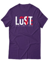 T-Shirt Αντρικό - Lust Lost Love - Color Thumbnail Σκούρο Μωβ
