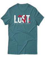 T-Shirt Αντρικό - Lust Lost Love - Color Thumbnail Μπλε Πράσινο