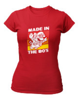 T-Shirt Στενή Γραμμή Γυναικείο - Made In The 80s - Color Thumbnail Κόκκινο