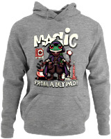 Φούτερ με κουκούλα - Magic From A Lily Pad - Color Thumbnail Γκρι Μελανζέ