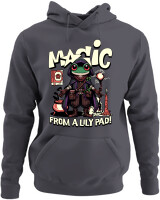 Φούτερ με κουκούλα - Magic From A Lily Pad - Color Thumbnail Ανθρακί