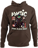 Φούτερ με κουκούλα - Magic From A Lily Pad - Color Thumbnail Καφέ