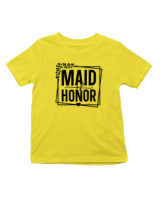 T-Shirt  Παιδικό - Maid Of Honor - Color Thumbnail Κίτρινο
