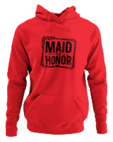 Φούτερ με κουκούλα Γυναικείο - Maid Of Honor - Color Thumbnail Κόκκινο