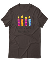 T-Shirt Αντρικό - Make A Wish And Blow - Color Thumbnail Καφέ