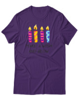 T-Shirt Αντρικό - Make A Wish And Blow - Color Thumbnail Σκούρο Μωβ