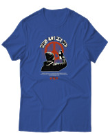 T-Shirt Αντρικό - Make Art No War - Color Thumbnail Μπλε Ρουά