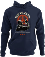 Φούτερ με κουκούλα - Make Art No War - Color Thumbnail Navy Blue