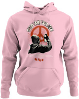 Φούτερ με κουκούλα - Make Art No War - Color Thumbnail Pink