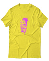 T-Shirt Αντρικό - Make Art Not War - Color Thumbnail Κίτρινο