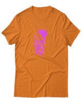 T-Shirt Αντρικό - Make Art Not War - Color Thumbnail Πορτοκαλί