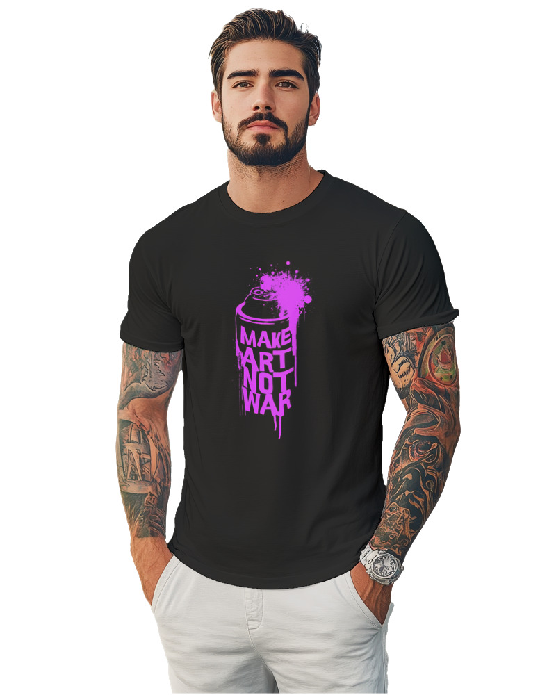 T-Shirt Unisex - Make Art Not War - Image 1