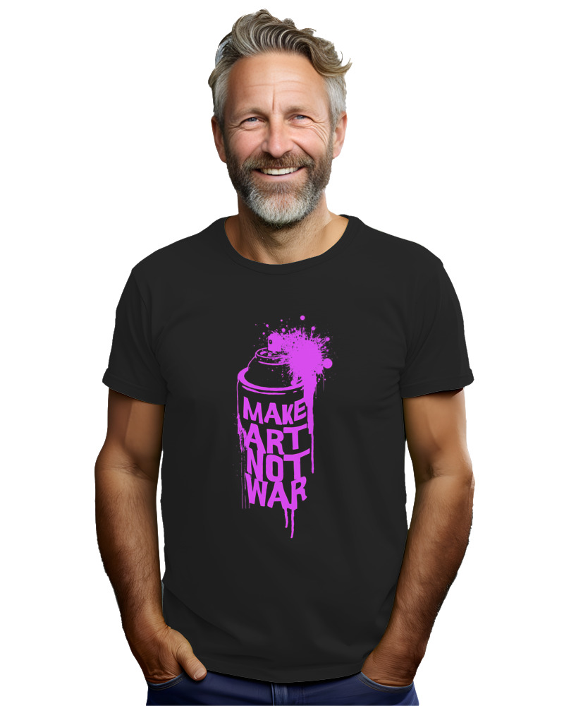 T-Shirt Unisex - Make Art Not War - Image 2