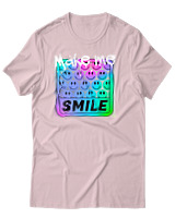 T-Shirt Αντρικό - Make me smile - Color Thumbnail Απαλό Ροζ
