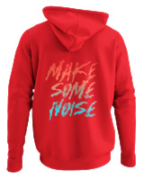Φούτερ με κουκούλα Γυναικείο - Make Some Noise - Color Thumbnail Κόκκινο