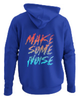 Φούτερ με κουκούλα Γυναικείο - Make Some Noise - Color Thumbnail Μπλε Ρουά