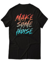 T-Shirt Αντρικό - Make Some Noise - Color Thumbnail Μαύρο
