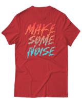 T-Shirt Αντρικό - Make Some Noise - Color Thumbnail Κόκκινο