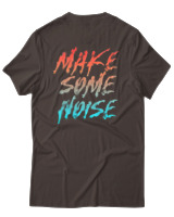 T-Shirt Αντρικό - Make Some Noise - Color Thumbnail Καφέ