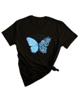 T-Shirt Woman Fashion Γυναικείο - Make Yourself A Priority - Color Thumbnail BLACK