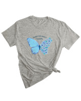 T-Shirt Woman Fashion Γυναικείο - Make Yourself A Priority - Color Thumbnail GREY MELANZE