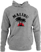 Φούτερ με κουκούλα - Malibu - Color Thumbnail Γκρι Μελανζέ