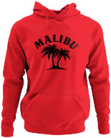 Φούτερ με κουκούλα - Malibu - Color Thumbnail Κόκκινο