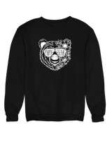 Φούτερ χωρίς κουκούλα - Mama Bear - Color Thumbnail Μαύρο