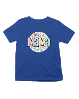 T-Shirt  Παιδικό - Mama Circle - Color Thumbnail Μπλε Ρουά