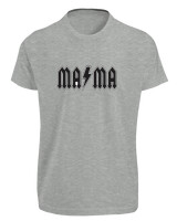 T-Shirt Fit - Mama - Color Thumbnail Γκρι Μελανζέ