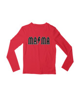 Μακρυμάνικο Μακό - Mama - Color Thumbnail Κόκκινο