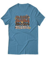 T-Shirt Αντρικό - Mama Leopard - Color Thumbnail Τιρκουάζ