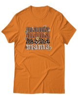T-Shirt Αντρικό - Mama Leopard - Color Thumbnail Πορτοκαλί