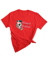 T-Shirt Woman Fashion Γυναικείο - Mama Need Coffee - Color Thumbnail RED