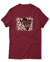 T-Shirt Αντρικό - Mama Of Both - Color Thumbnail Σκούρο Κόκκινο
