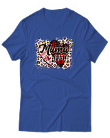 T-Shirt Αντρικό - Mama Of Both - Color Thumbnail Μπλε Ρουά