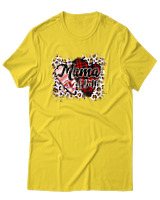 T-Shirt Αντρικό - Mama Of Both - Color Thumbnail Χρυσό Κίτρινο