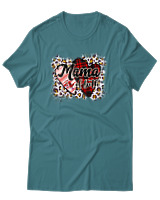 T-Shirt Αντρικό - Mama Of Both - Color Thumbnail Μπλε Πράσινο
