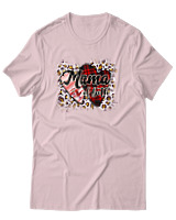 T-Shirt Αντρικό - Mama Of Both - Color Thumbnail Απαλό Ροζ