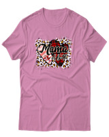 T-Shirt Αντρικό - Mama Of Both - Color Thumbnail Ροζ