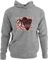 Φούτερ με κουκούλα - Mama Of Both - Color Thumbnail Γκρι Μελανζέ