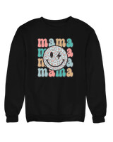Φούτερ χωρίς κουκούλα - Mama Smile Thunder - Color Thumbnail Μαύρο