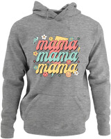 Φούτερ με κουκούλα - Mama Thunder - Color Thumbnail Γκρι Μελανζέ
