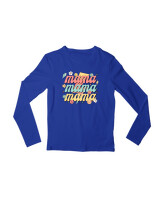 Μακρυμάνικο Μακό - Mama Thunder - Color Thumbnail Μπλε Ρουά