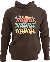 Φούτερ με κουκούλα - Mama Thunder - Color Thumbnail Καφέ