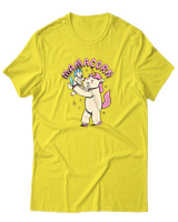 T-Shirt Αντρικό - Mamacorn - Color Thumbnail Κίτρινο