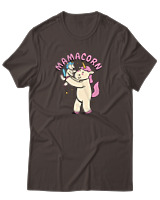 T-Shirt Αντρικό - Mamacorn - Color Thumbnail Καφέ